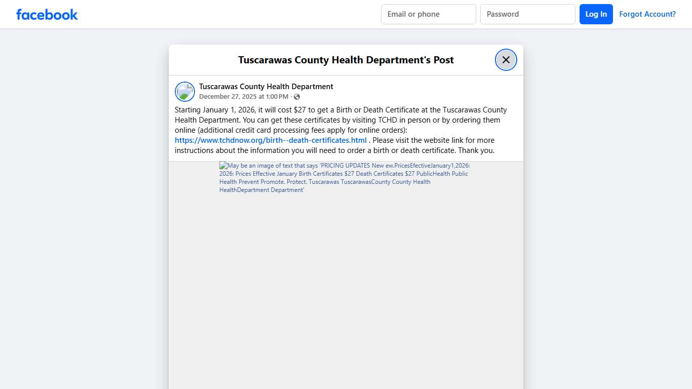 Starting January 1,... - Tuscarawas County Health Department | Facebook