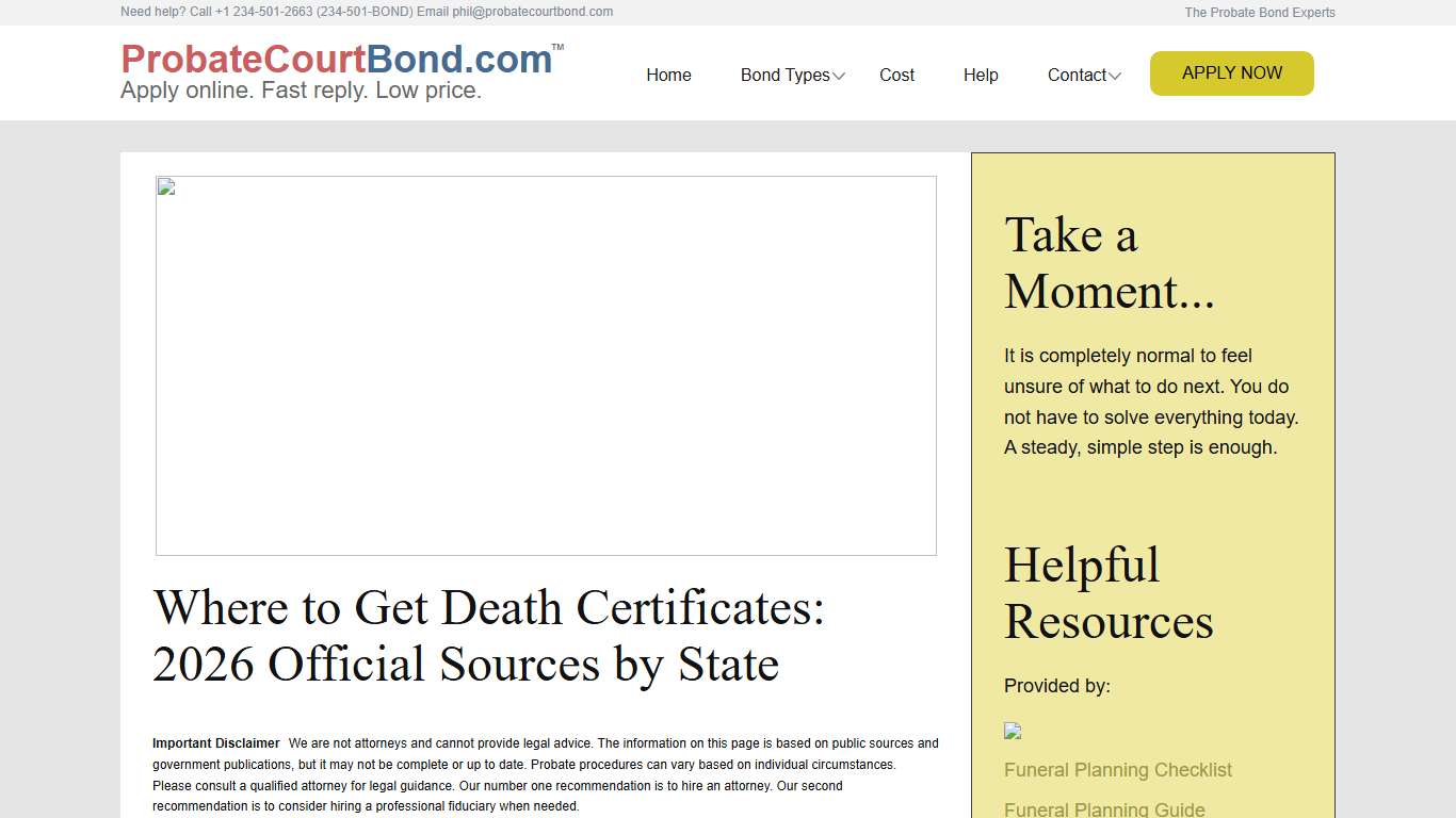Where to Get Death Certificates: 2026 Official Sources by State
